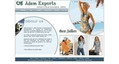 Desktop Screenshot of adam-exports.com